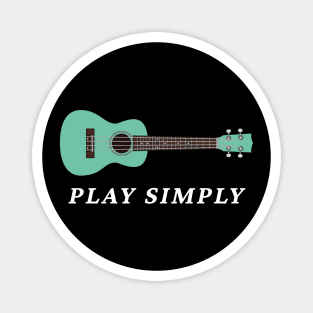 Play Simply Surf Green Ukulele Magnet